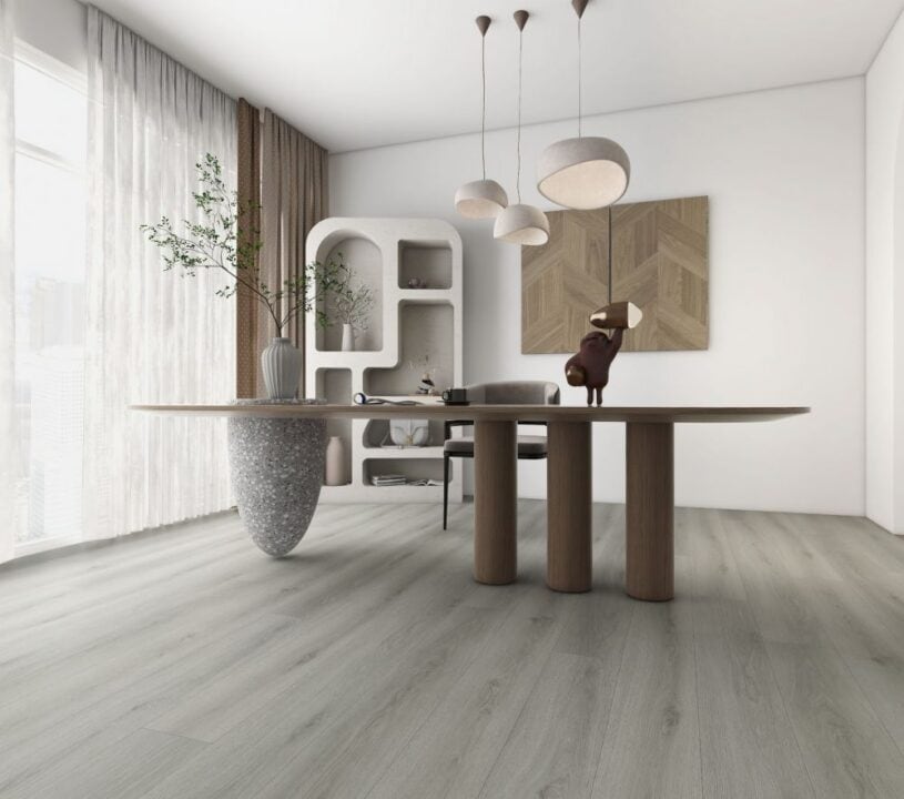 This is an image of the tile product Diamond Modern Oak Silver.