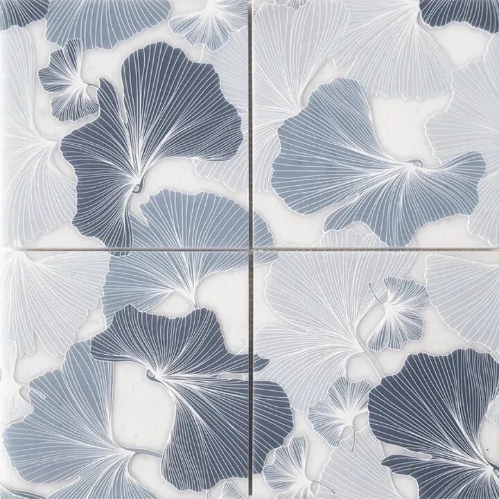 This is an image of the tile product Gingko Blue.